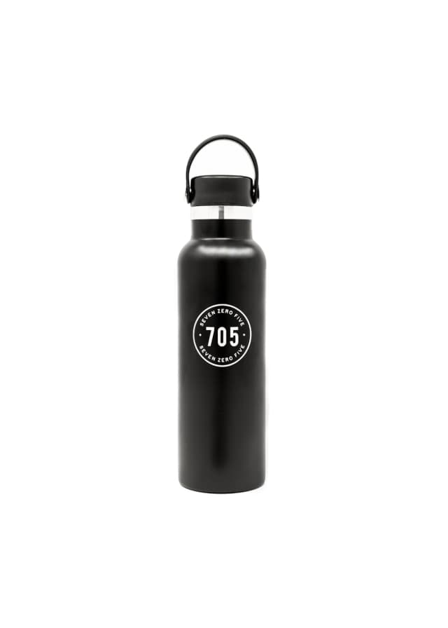 Insulated Black Stainless Steel Vacuum Flask